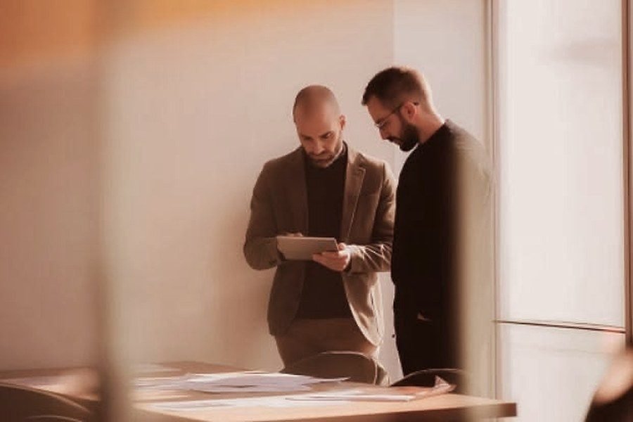 CORIA strategists reviewing a practice growth plan